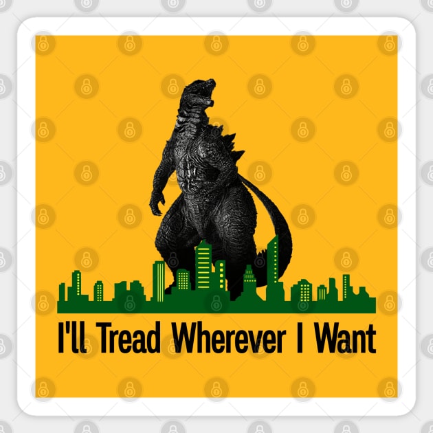 Don't Tread On Me Flag Funny Monster Sticker by Mr.PopArts